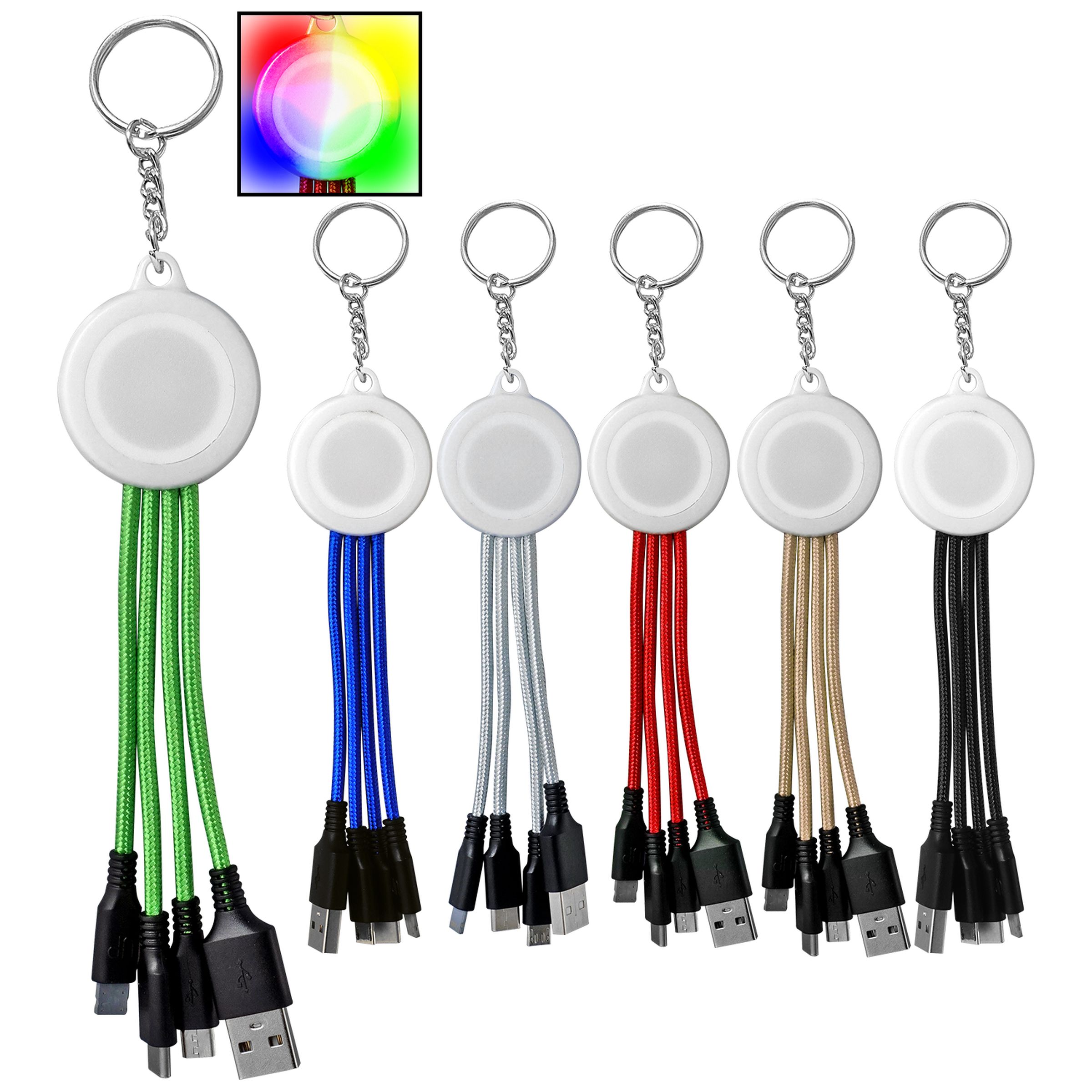 Color Changing Keychain Cable 1