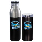 Stainless Two Tone Bottle - Black Stainless Two Tone Bottle - Black