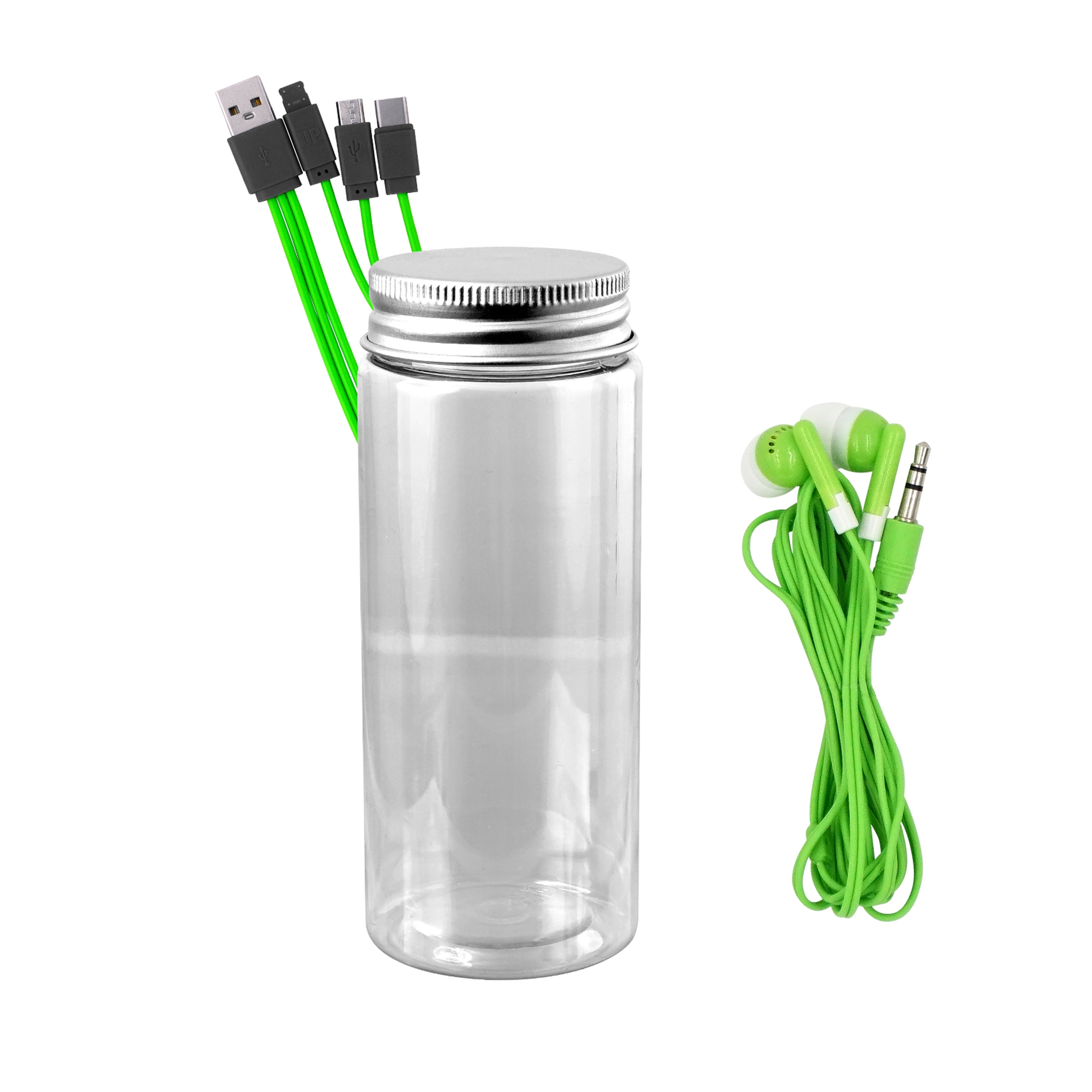 Bottled Cable Ear Bud Set 1