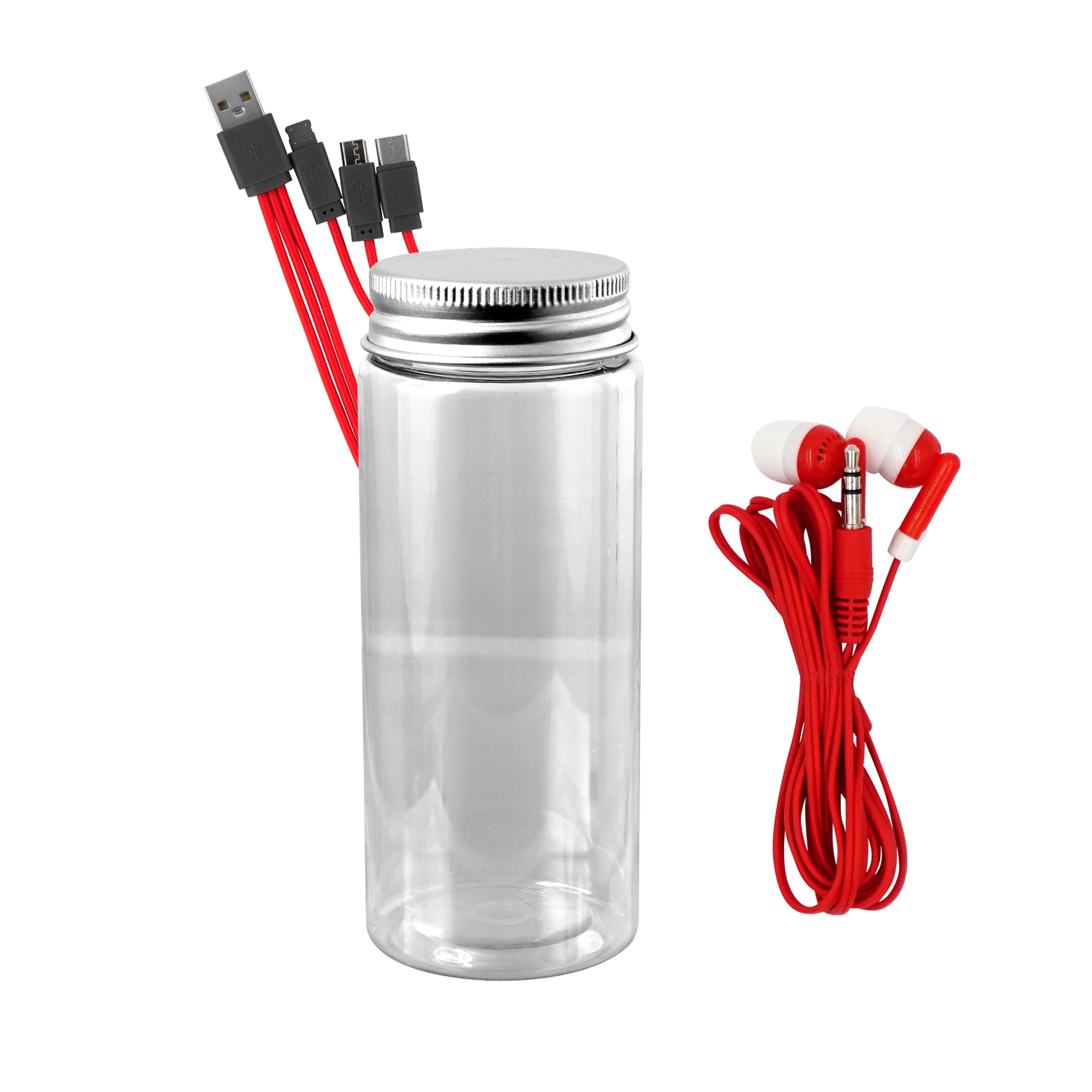 Bottled Cable Ear Bud Set 1