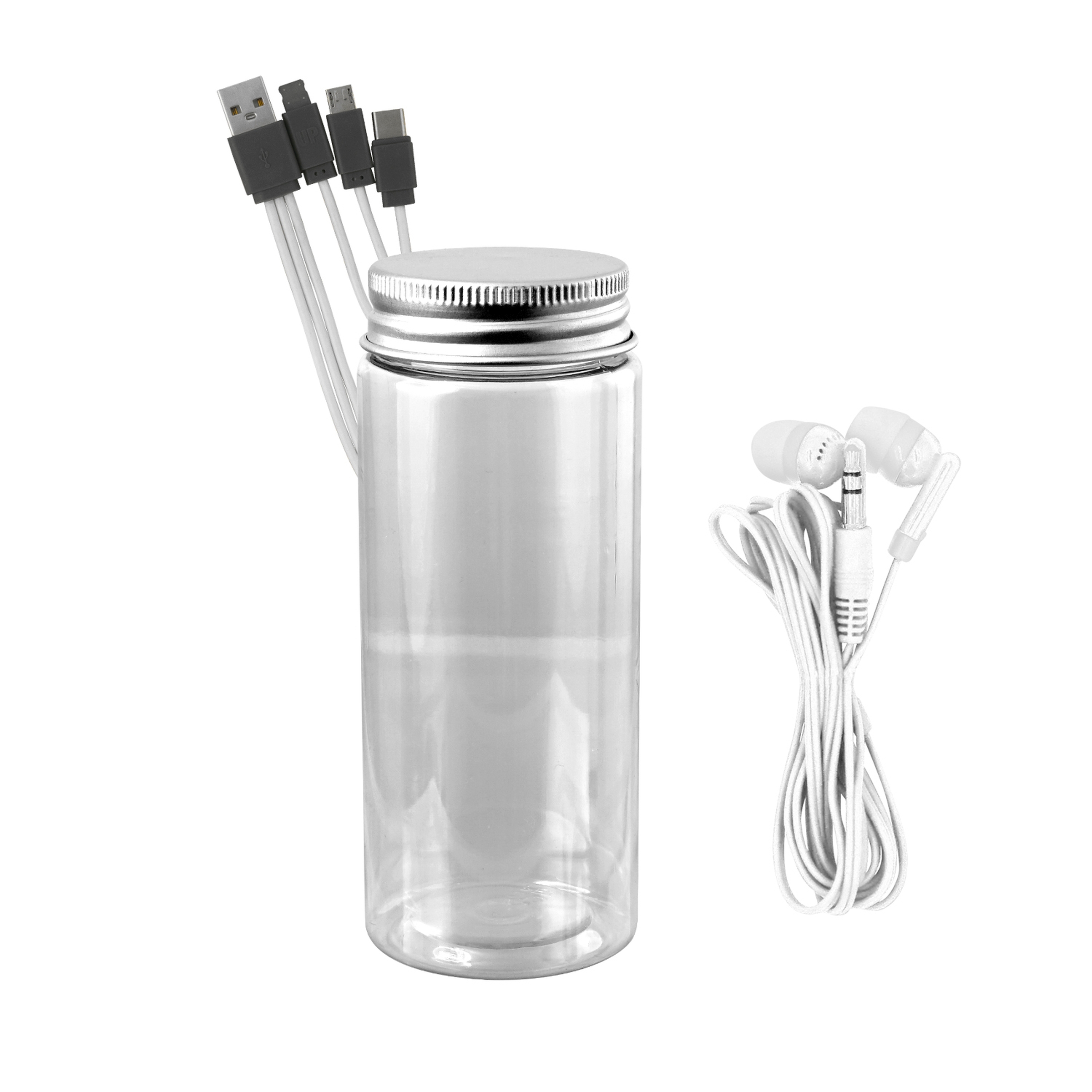 Bottled Cable Ear Bud Set 1