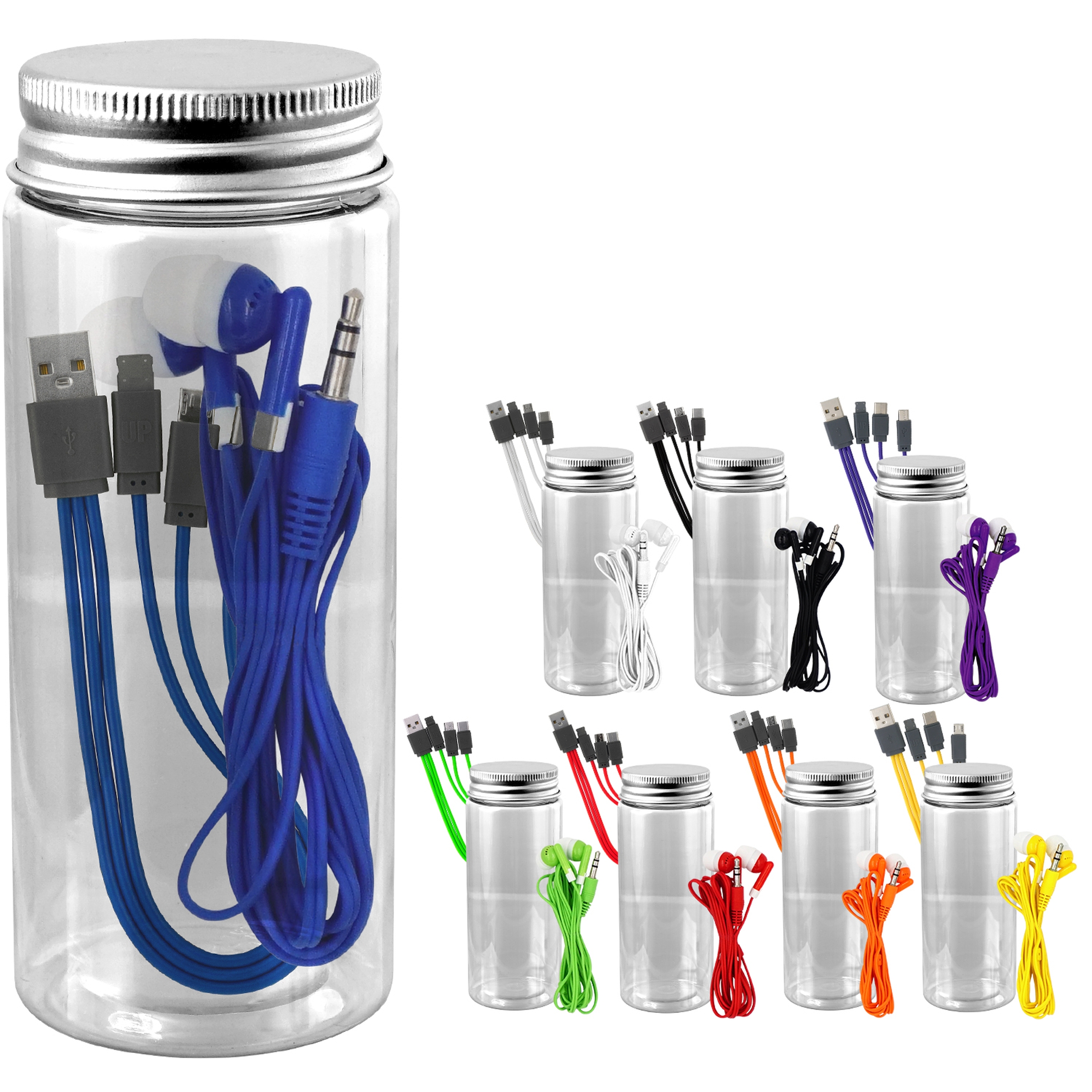 Bottled Cable Ear Bud Set 1