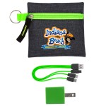 G Line Colorful Cable & Wall Charger Set - Green G Line Colorful Cable & Wall Charger Set - Green