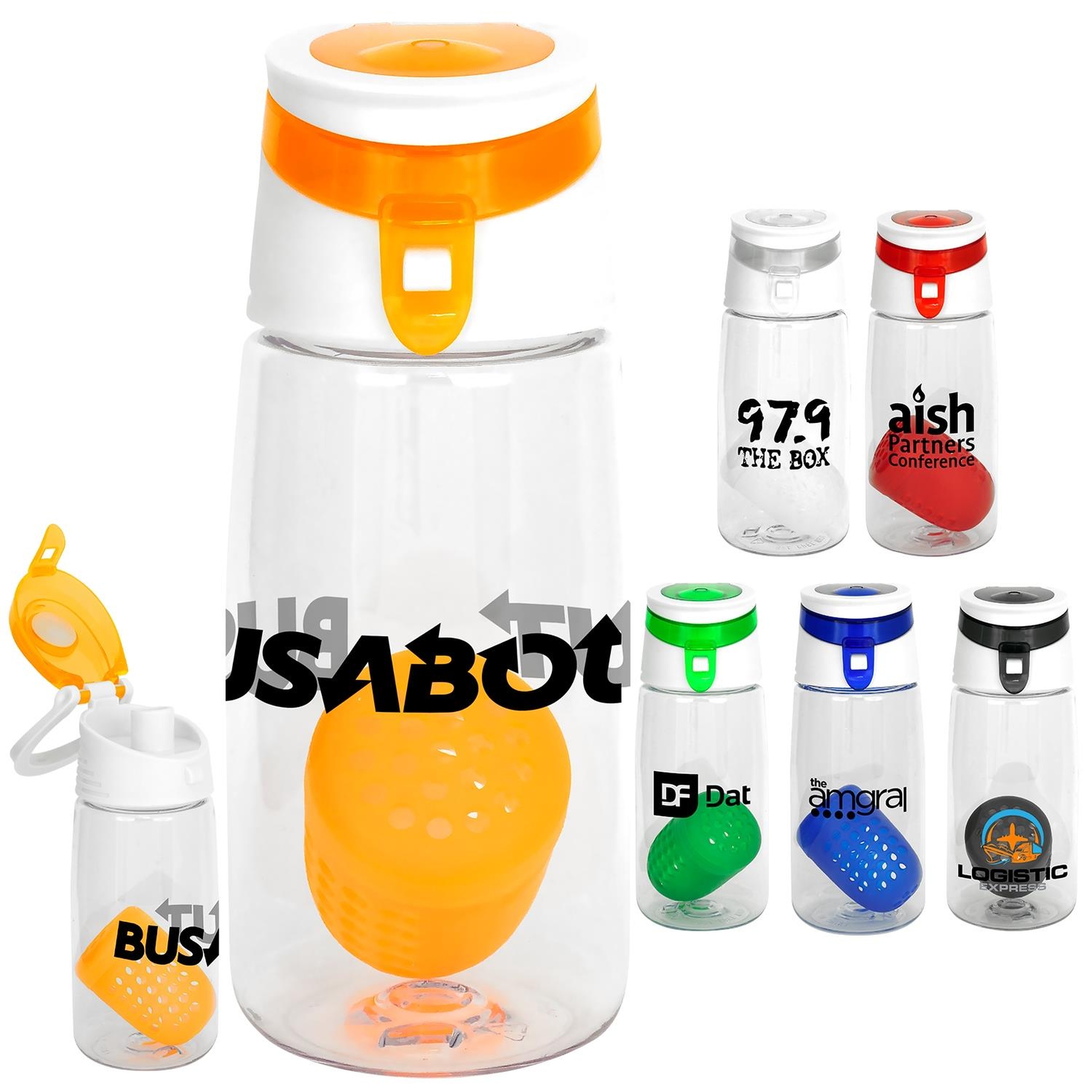 Trendy 18 oz. Recycled Bottle with Floating Infuser 1