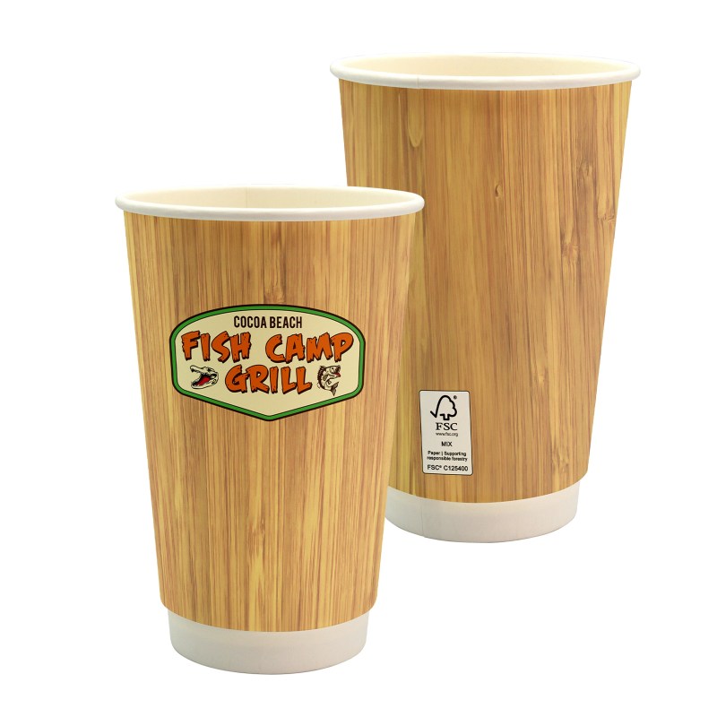 16 oz. Full Color Bamboo Pattern Paper Cup 1 16 oz. Full Color Bamboo Pattern Paper Cup 1