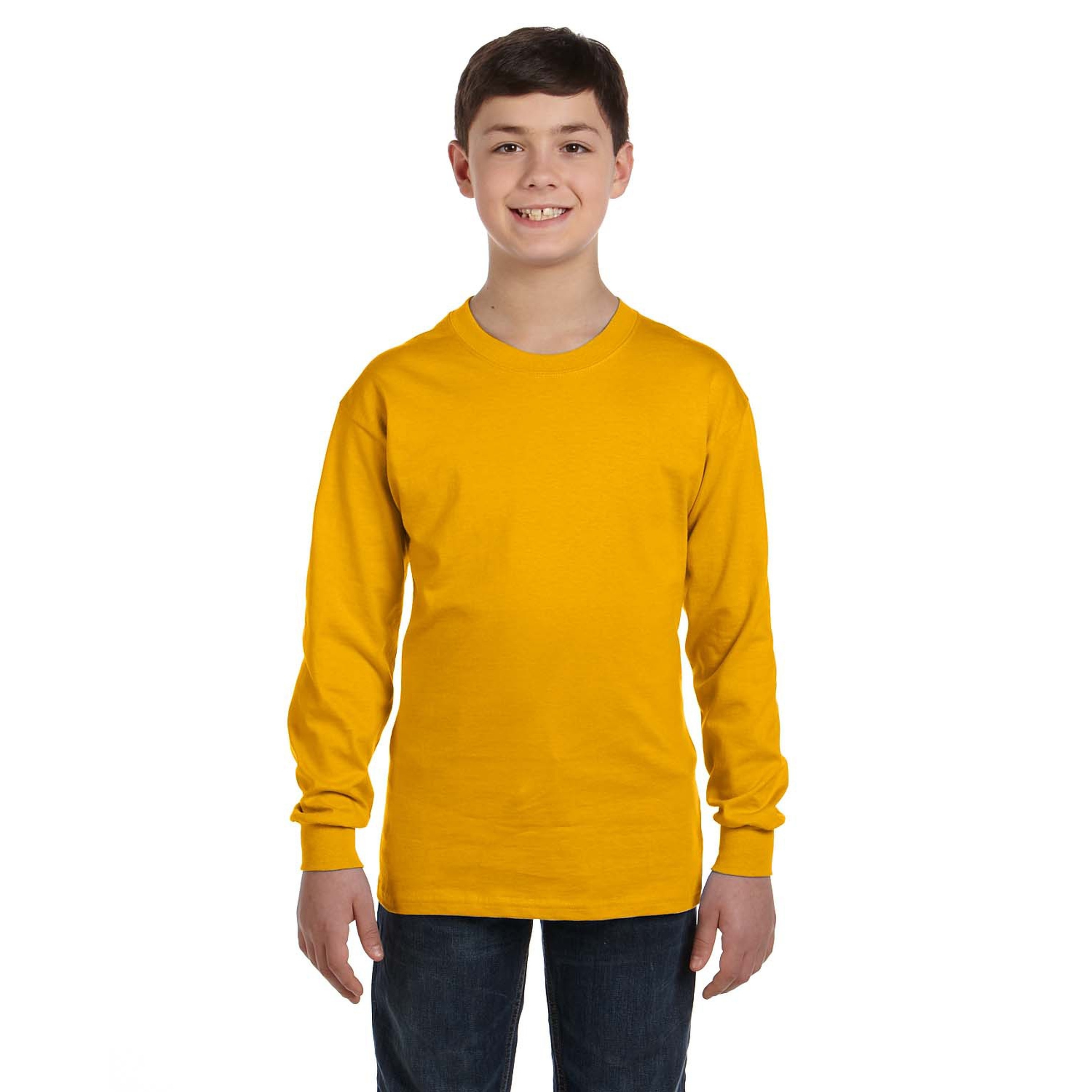 Gildan® Heavy Cotton™ Youth Long Sleeve T-Shirt 1