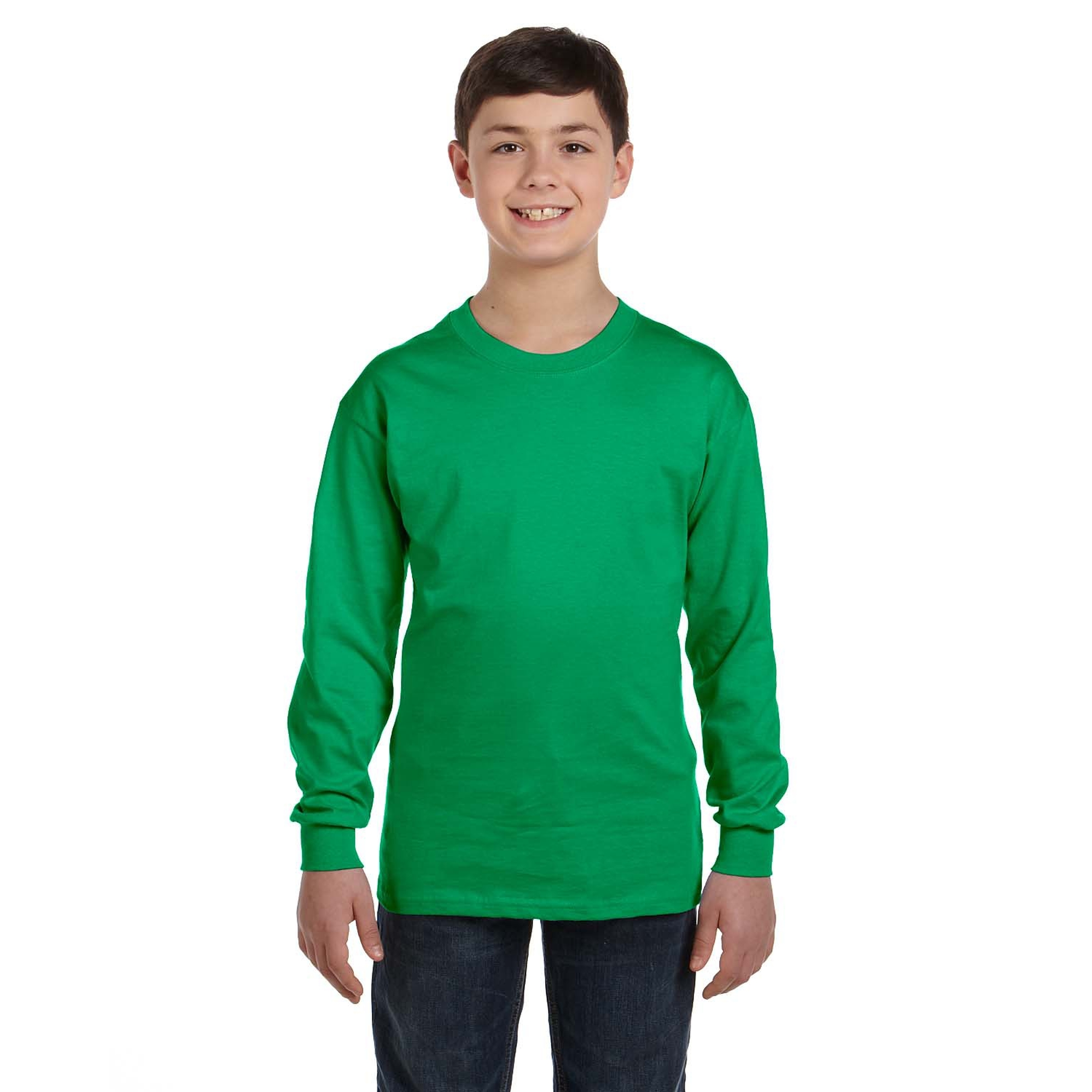 Gildan® Heavy Cotton™ Youth Long Sleeve T-Shirt 1