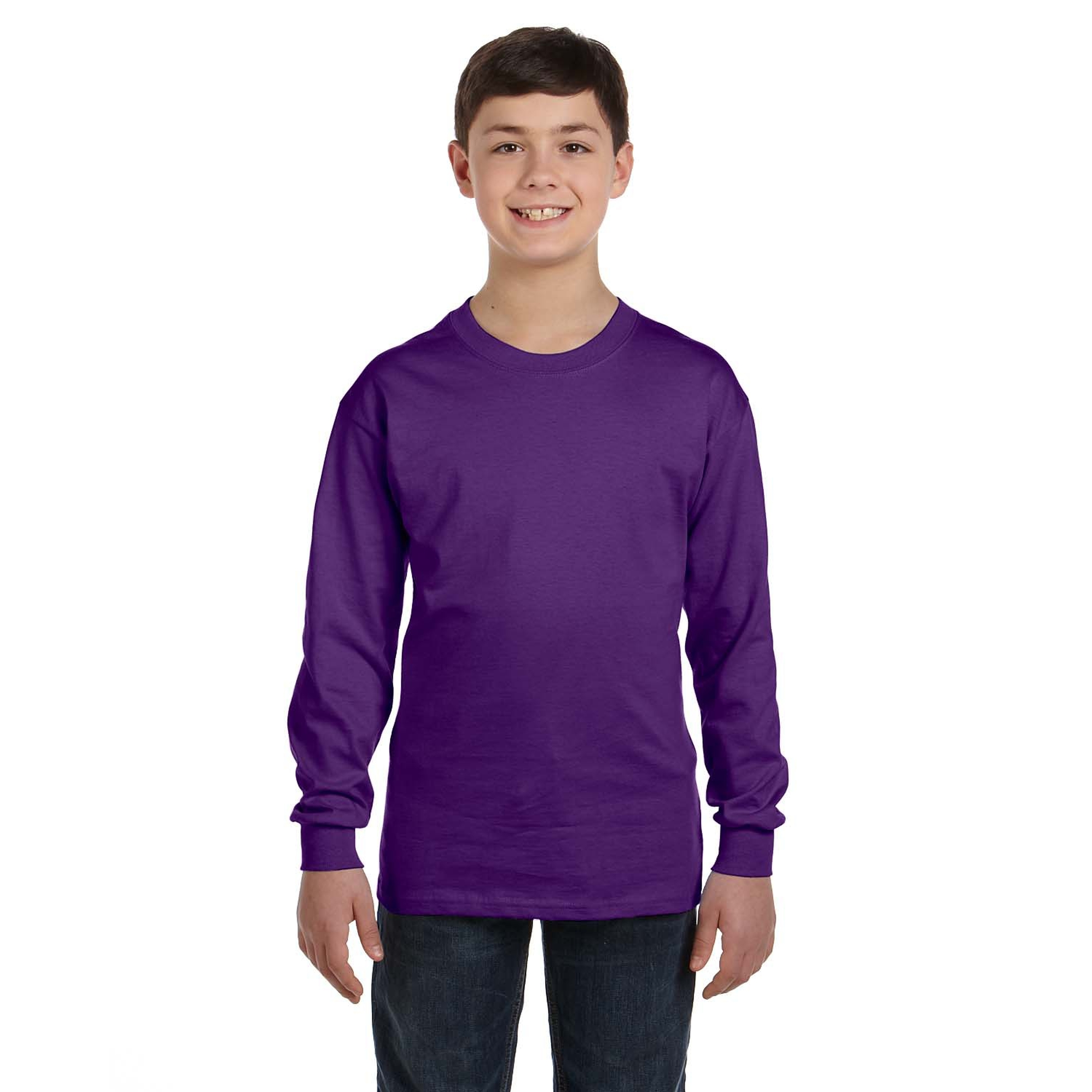 Gildan® Heavy Cotton™ Youth Long Sleeve T-Shirt 1