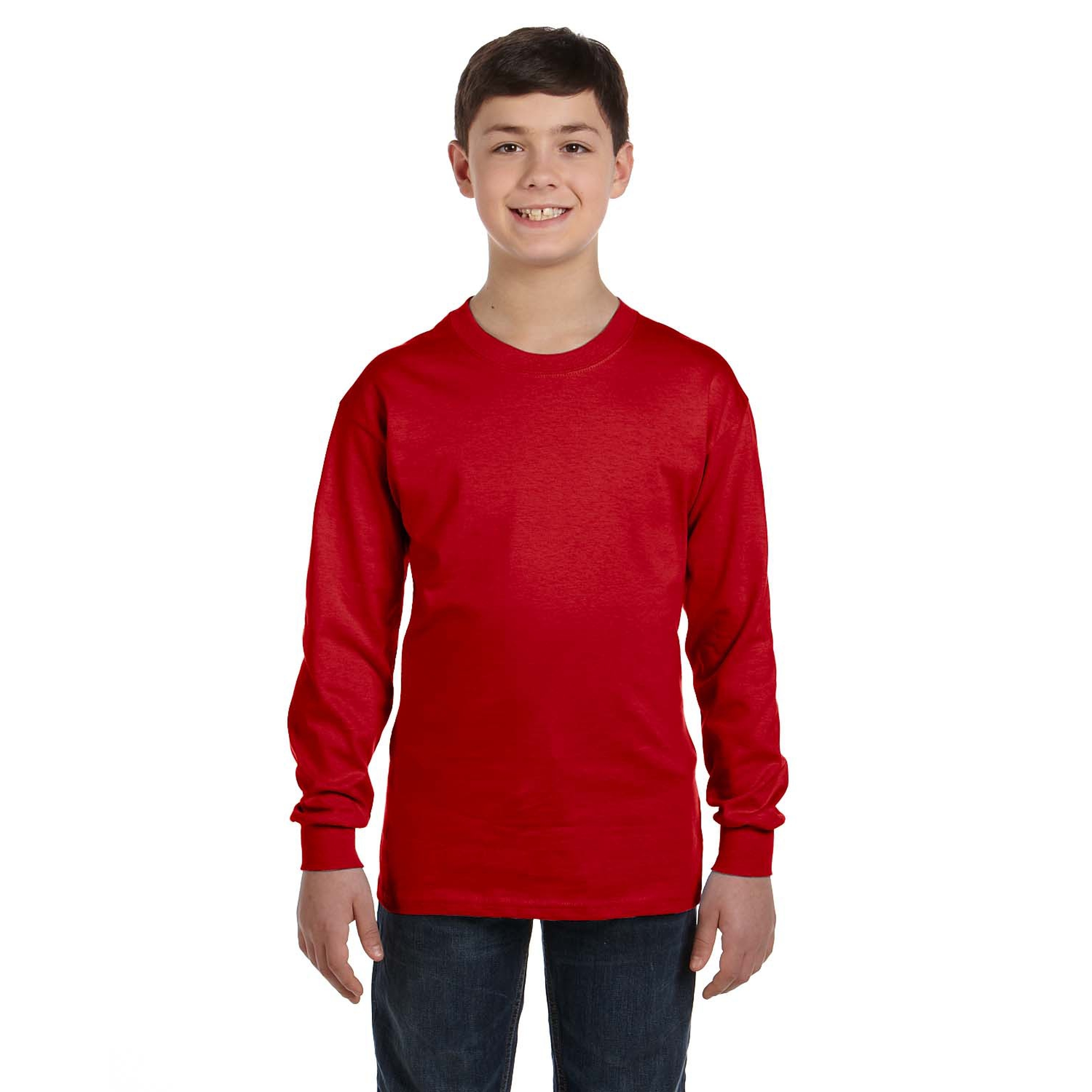 Gildan® Heavy Cotton™ Youth Long Sleeve T-Shirt 1