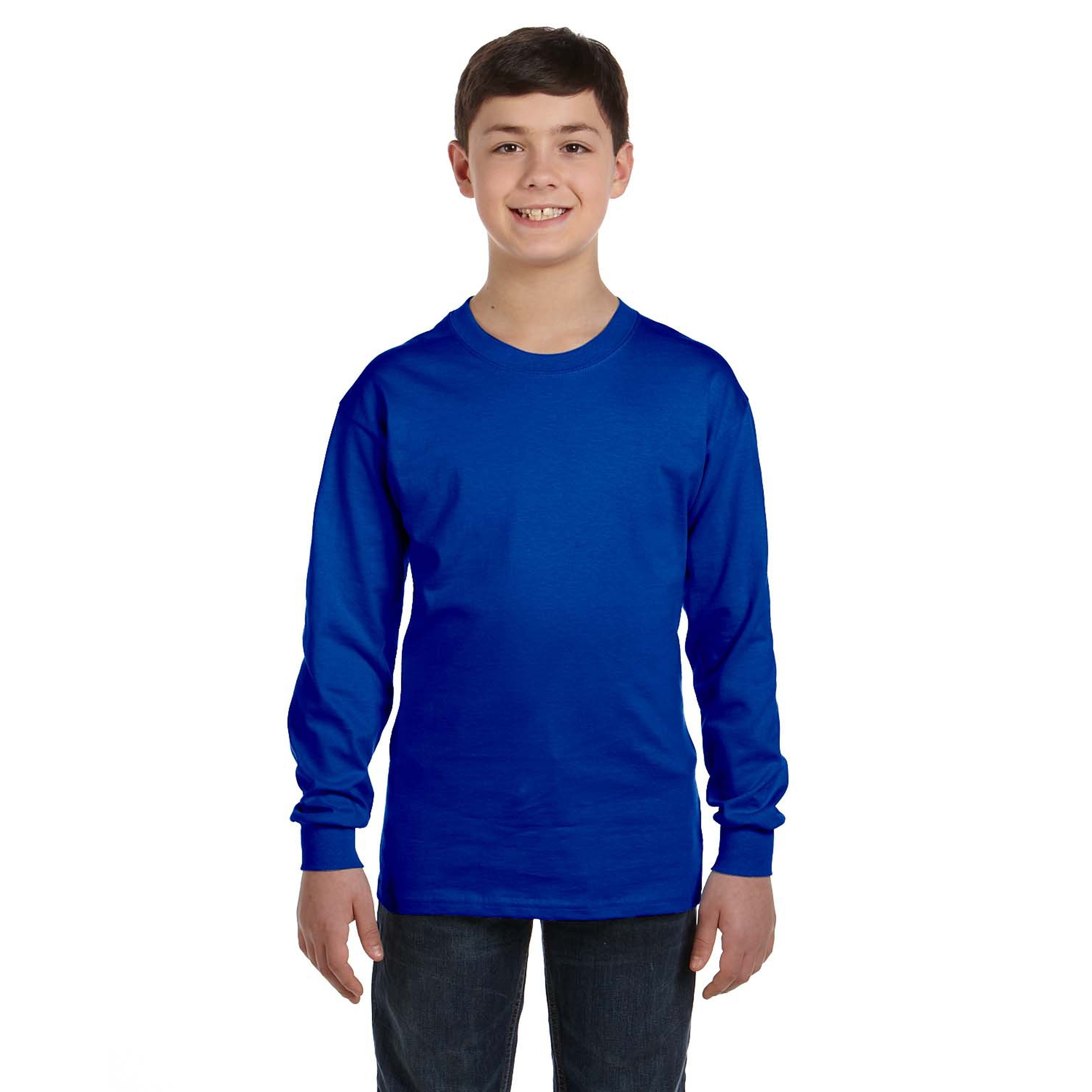 Gildan® Heavy Cotton™ Youth Long Sleeve T-Shirt 1