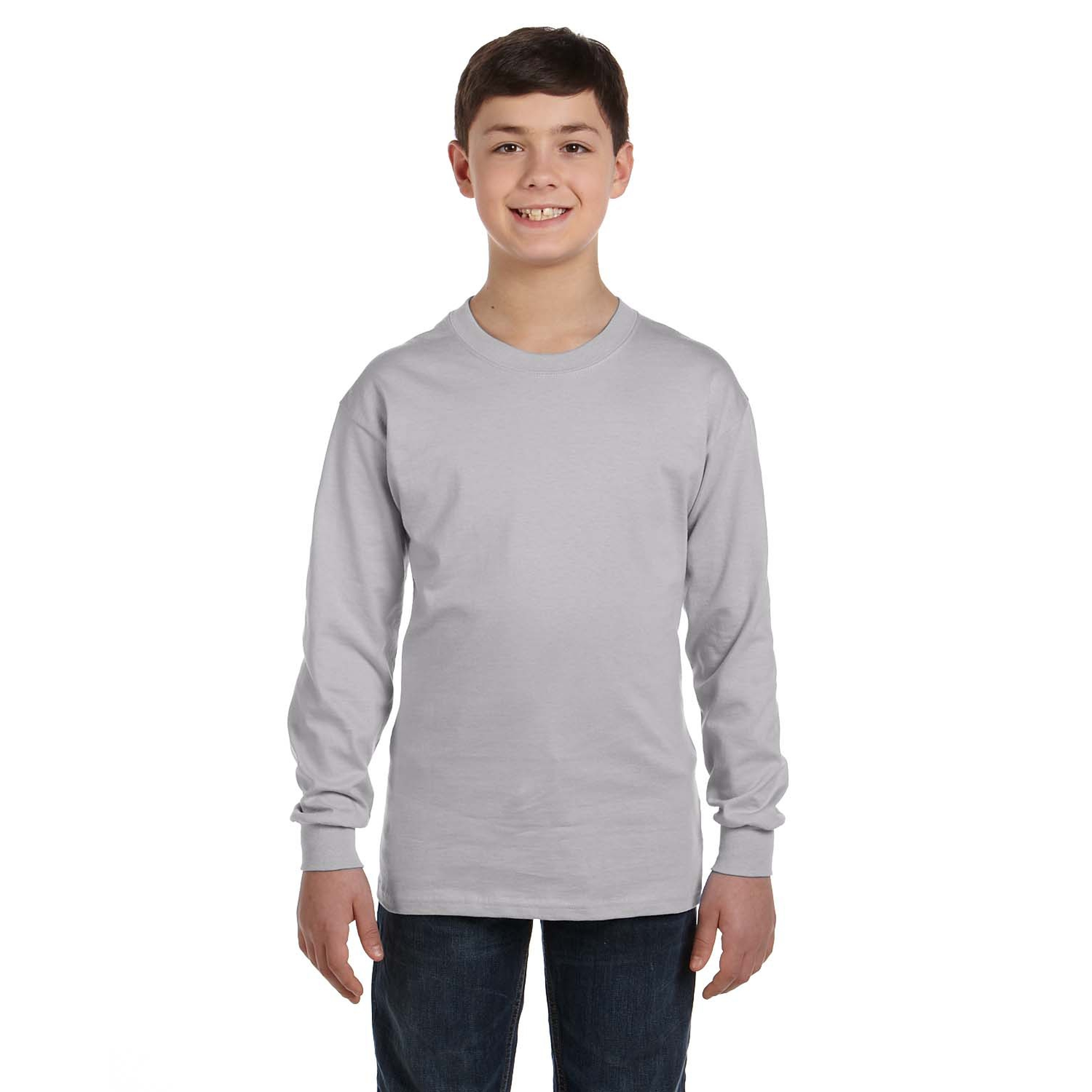 Gildan® Heavy Cotton™ Youth Long Sleeve T-Shirt 1