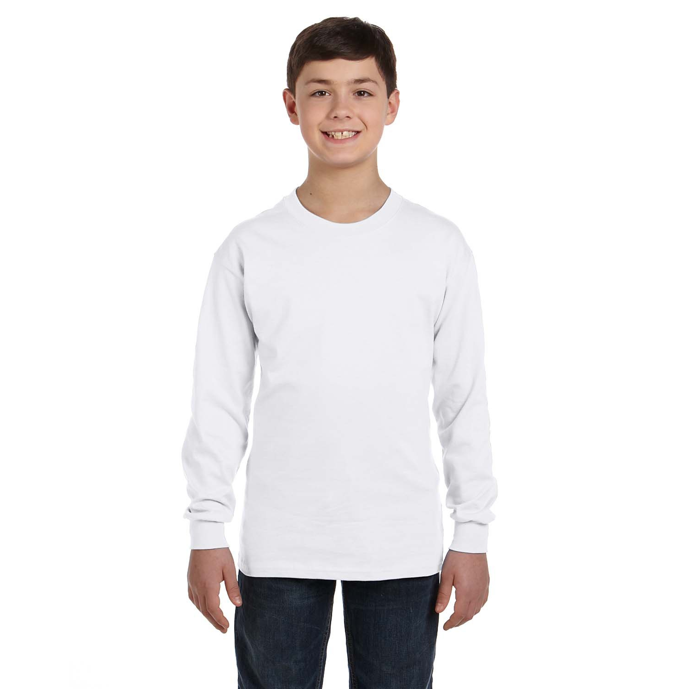 Gildan® Heavy Cotton™ Youth Long Sleeve T-Shirt 1
