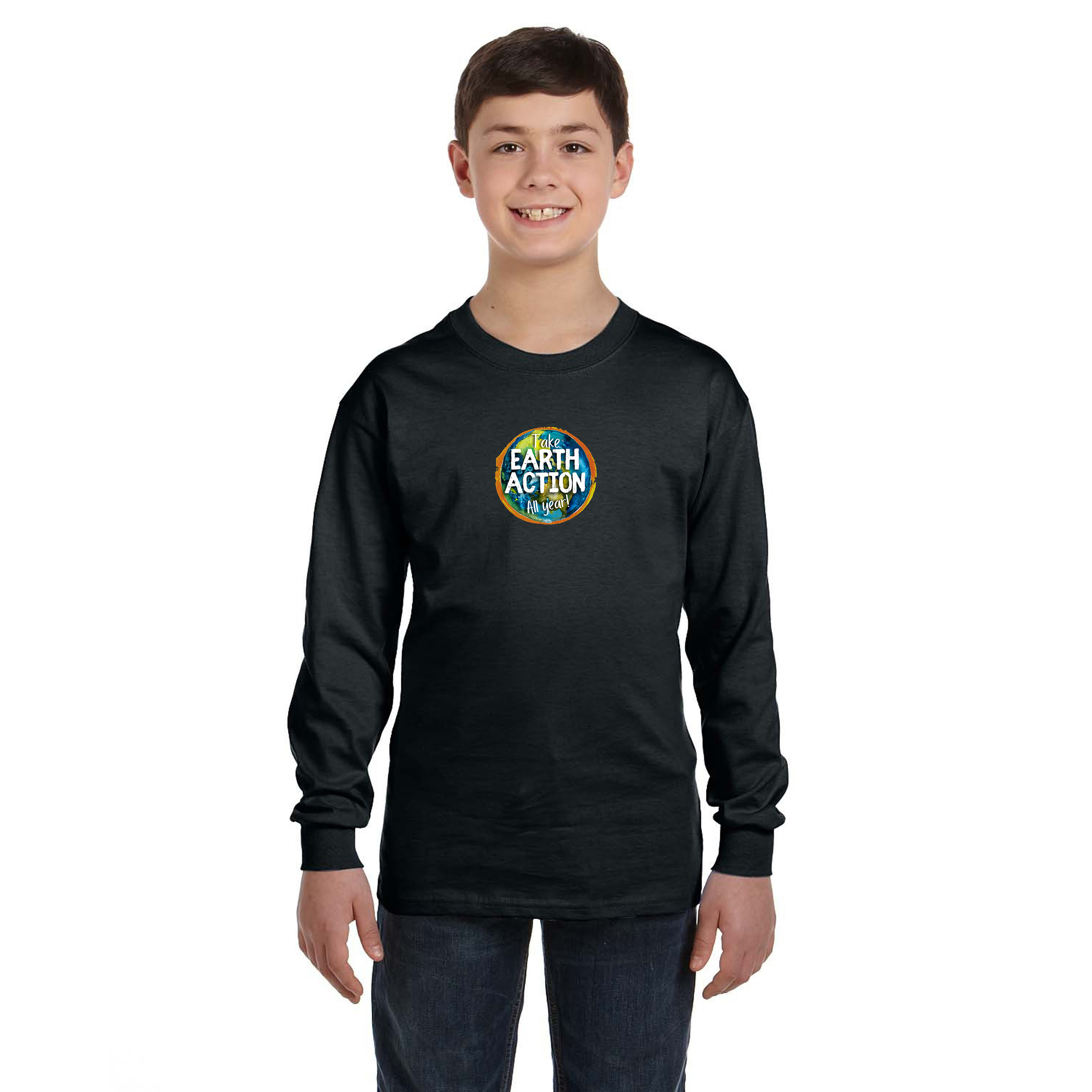 Gildan® Heavy Cotton™ Youth Long Sleeve T-Shirt 1