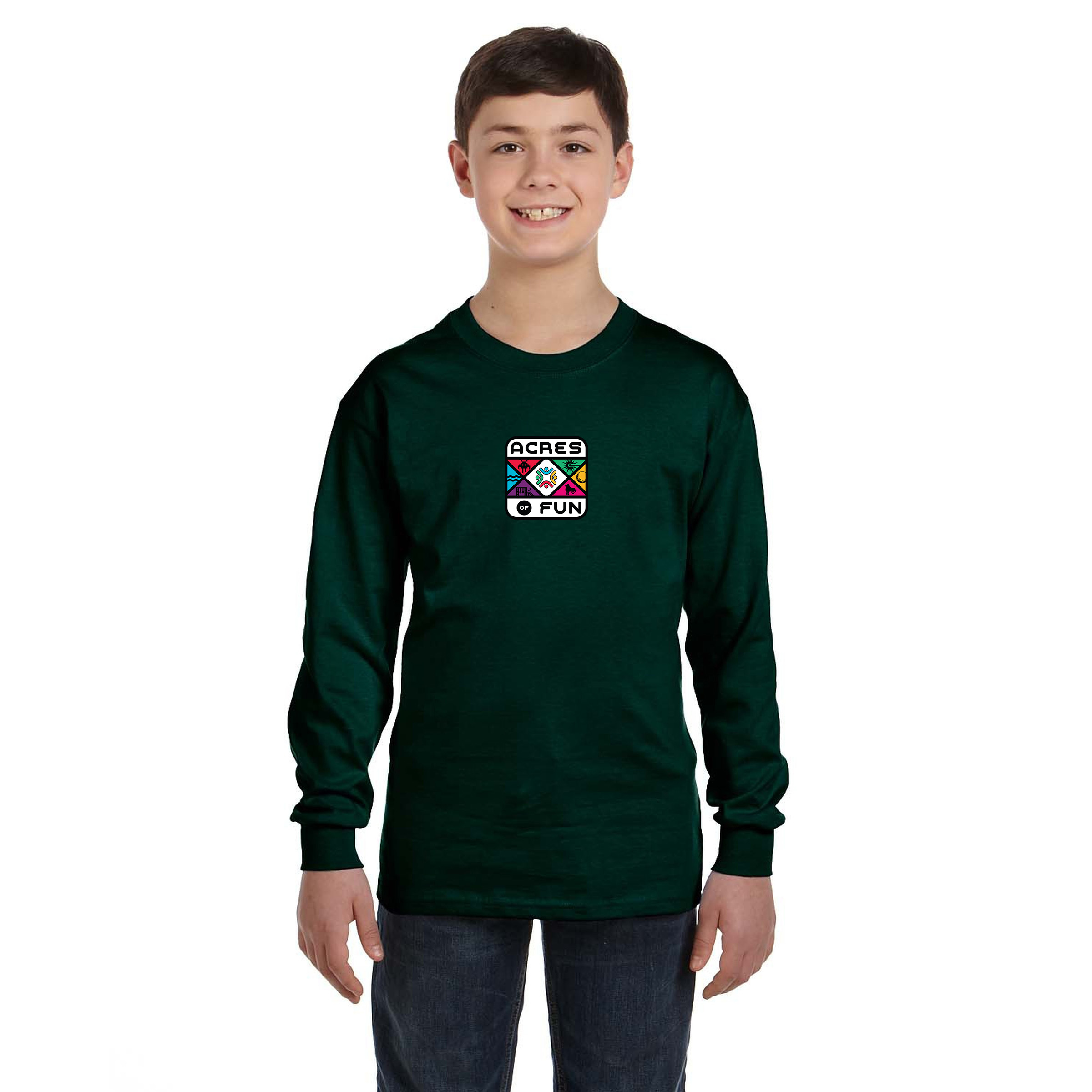 Gildan® Heavy Cotton™ Youth Long Sleeve T-Shirt 1