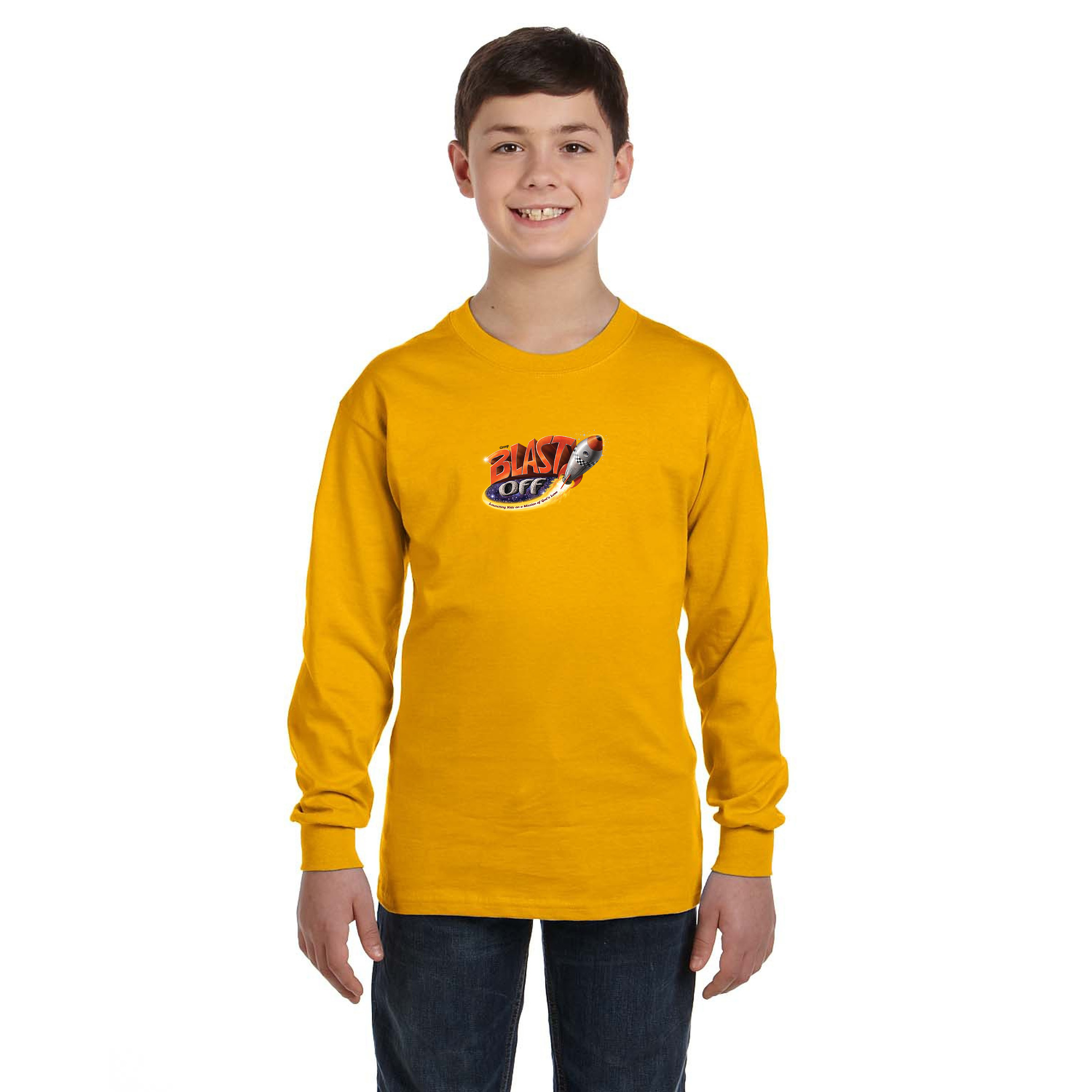 Gildan® Heavy Cotton™ Youth Long Sleeve T-Shirt 1