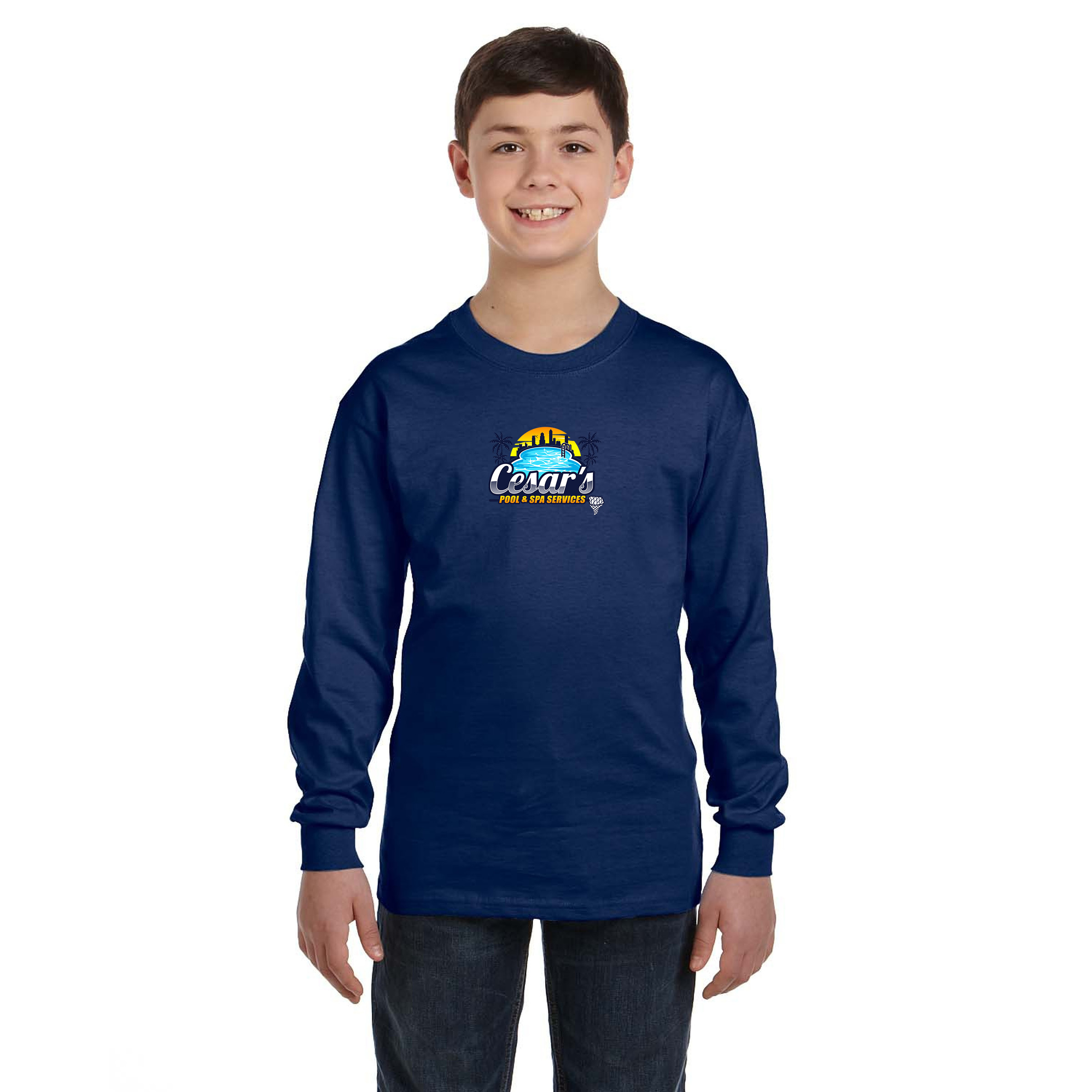 Gildan® Heavy Cotton™ Youth Long Sleeve T-Shirt 1
