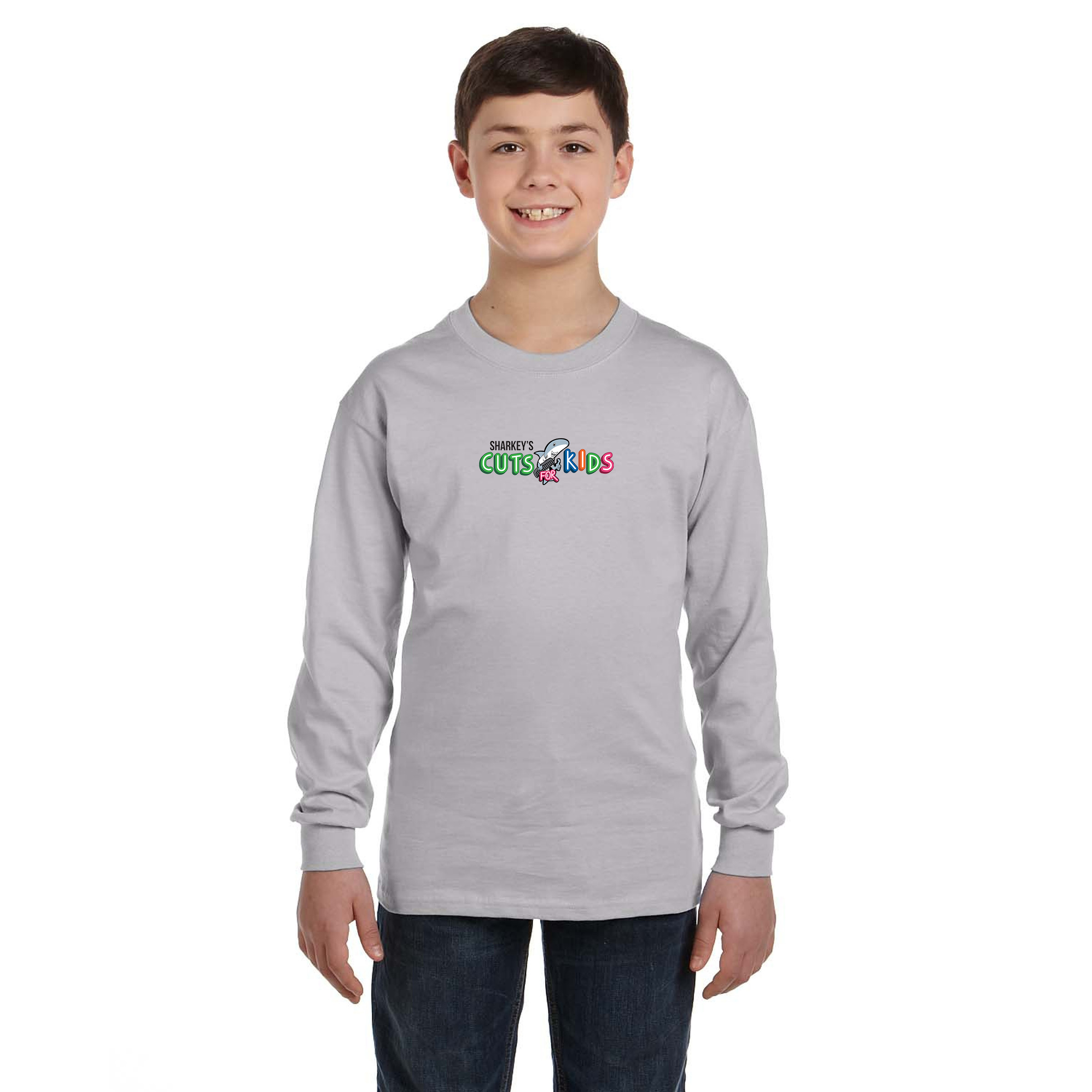 Gildan® Heavy Cotton™ Youth Long Sleeve T-Shirt 1