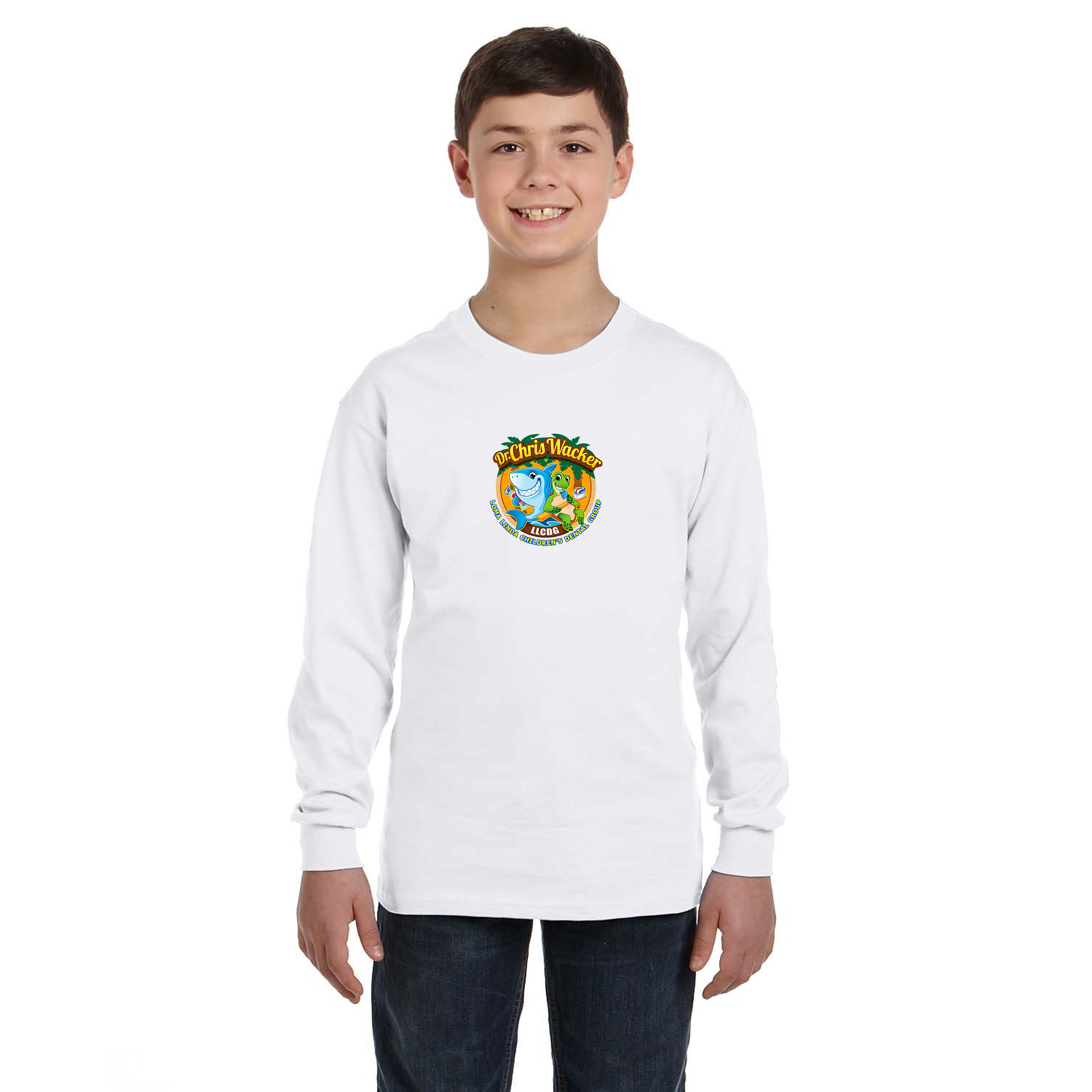 Gildan® Heavy Cotton™ Youth Long Sleeve T-Shirt 1