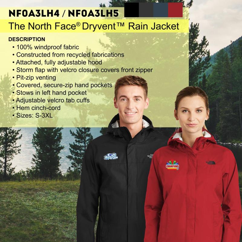 The North Face Ladies DryVent Rain Jacket 1 The North Face Ladies DryVent Rain Jacket 1