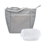 Handy Speck Cooler Tote Set - Gray Handy Speck Cooler Tote Set - Gray