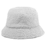 Fuzzy RPET Bucket Hat - White Blank Fuzzy RPET Bucket Hat - White Blank