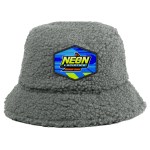 Fuzzy RPET Bucket Hat - Gray Logo Fuzzy RPET Bucket Hat - Gray Logo