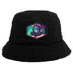 Fuzzy RPET Bucket Hat - Black Logo Fuzzy RPET Bucket Hat - Black Logo