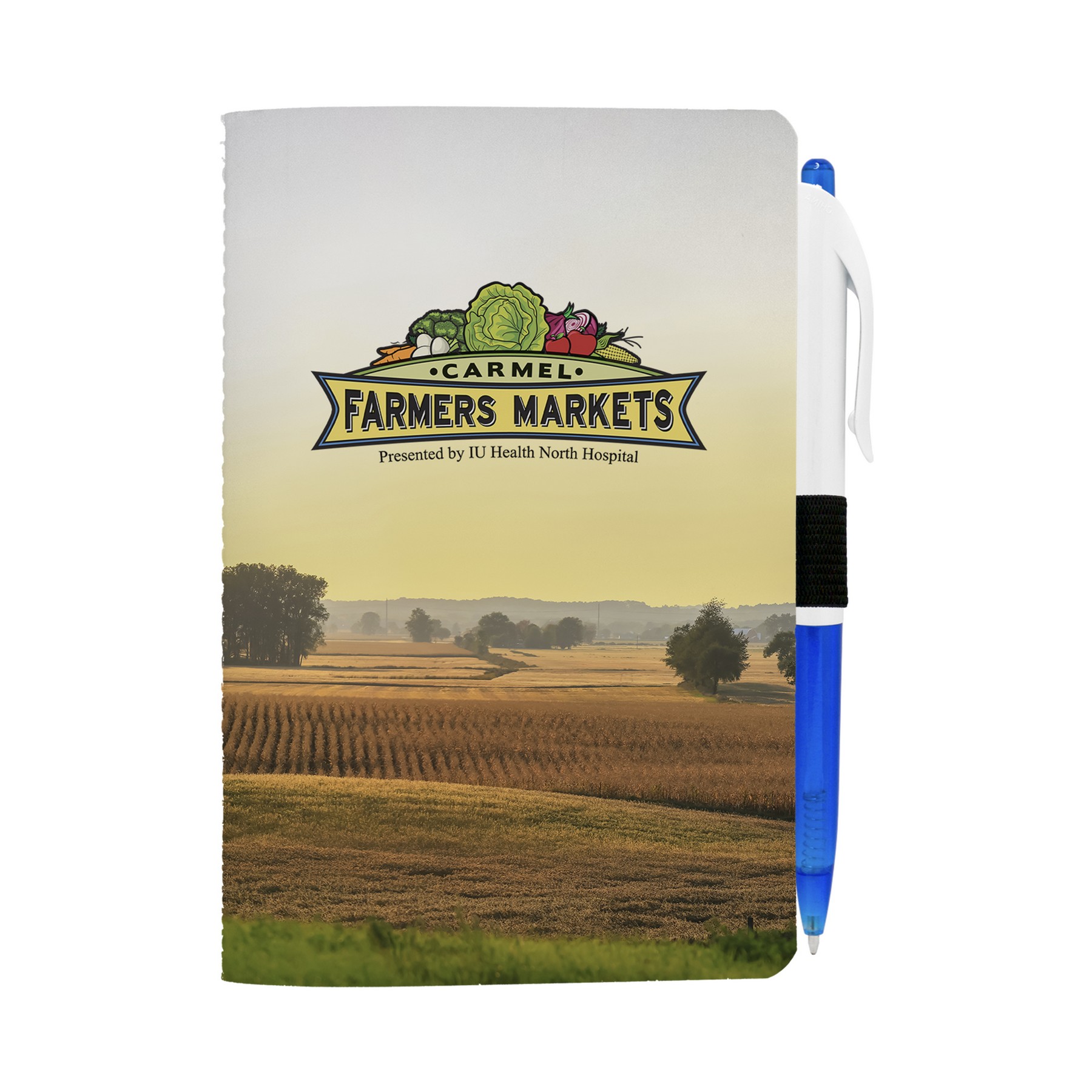 4" X 6" Sewn Paper Cover Notebook with Pen 1