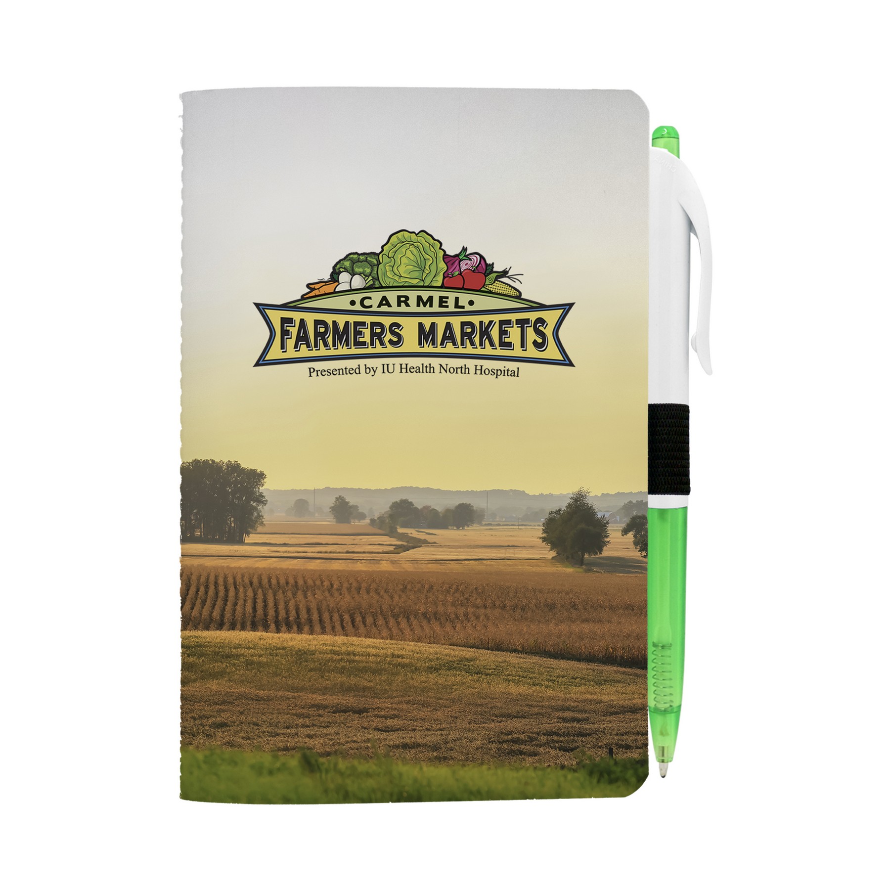 4" X 6" Sewn Paper Cover Notebook with Pen 1