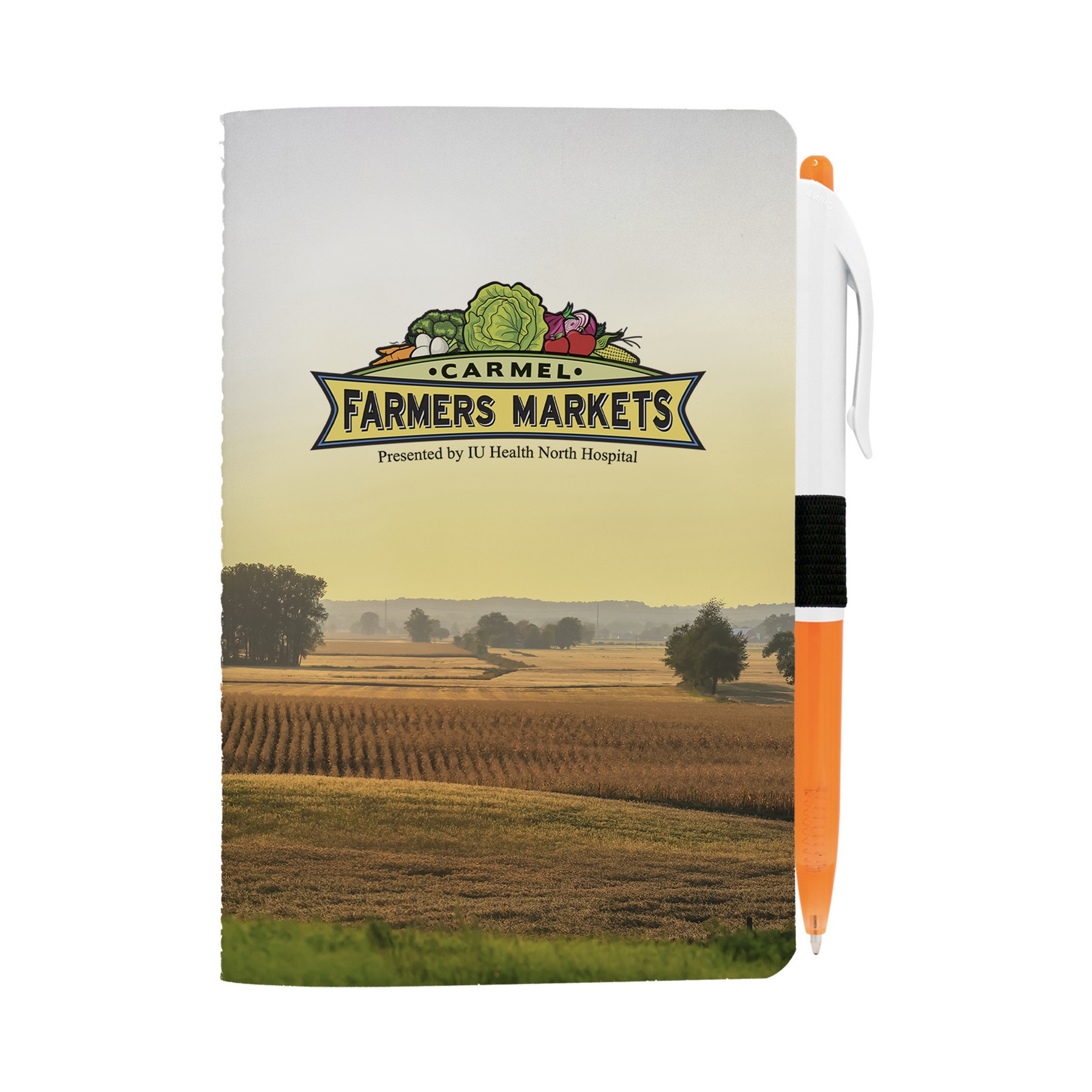 4" X 6" Sewn Paper Cover Notebook with Pen 1