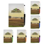 4" X 6" Sewn Paper Cover Notebook with Pen 1 4" X 6" Sewn Paper Cover Notebook with Pen 1