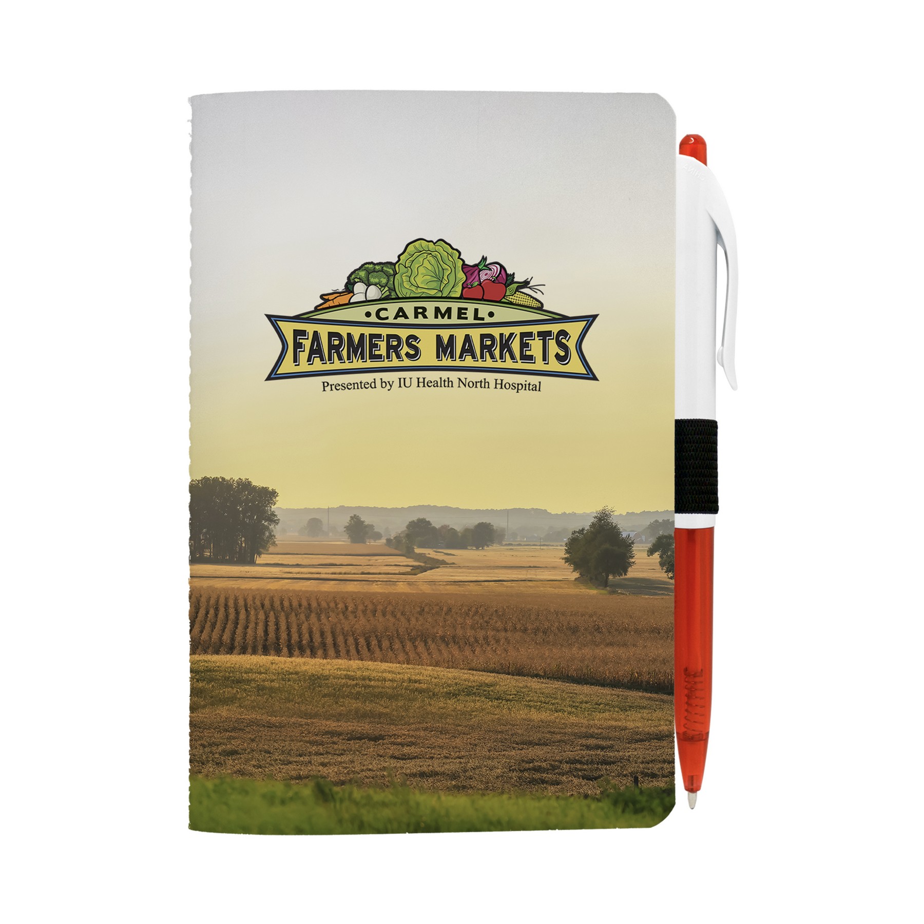 4" X 6" Sewn Paper Cover Notebook with Pen 1
