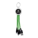 Light Up Logo Keychain Cable - Green Light Up Logo Keychain Cable - Green