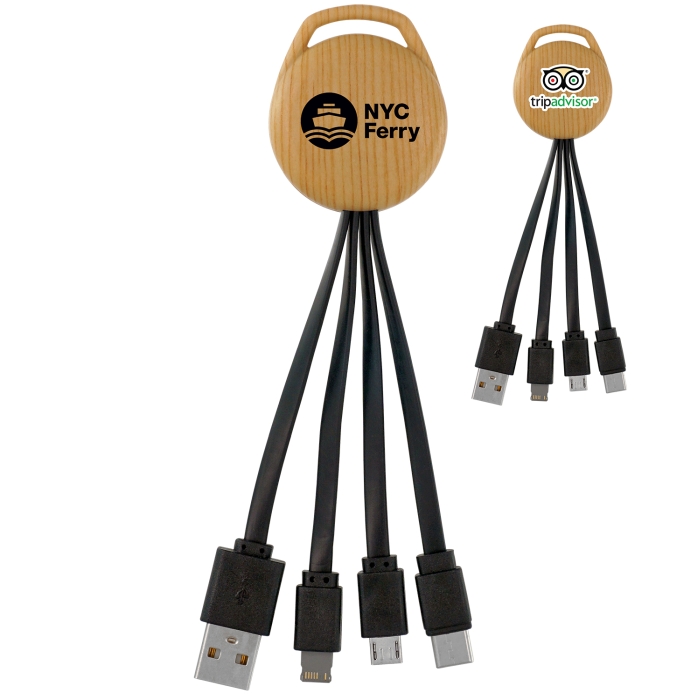 Bamboo Pattern Vivid 3-in-1 Charging Cable 1 Bamboo Pattern Vivid 3-in-1 Charging Cable 1