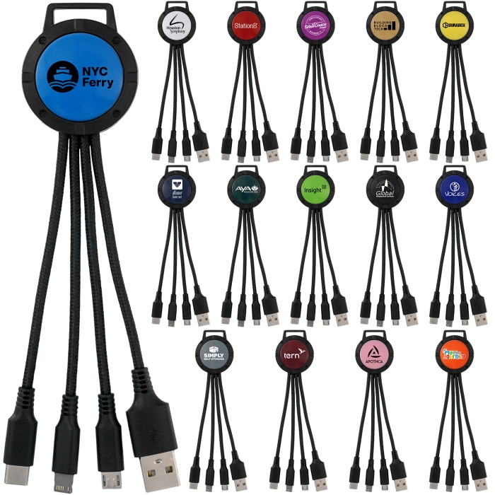 Two Tone 3-in-1 Charging Cable 1 Two Tone 3-in-1 Charging Cable 1