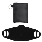 Tall Stretchy Face Mask Pouch - Black Tall Stretchy Face Mask Pouch - Black