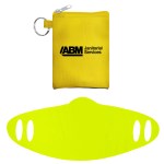 Tall Stretchy Face Mask Pouch - Yellow Tall Stretchy Face Mask Pouch - Yellow