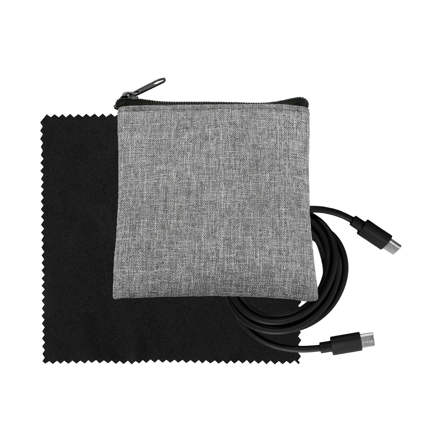 Recycled A+C to C Cable & Cloth Set 1