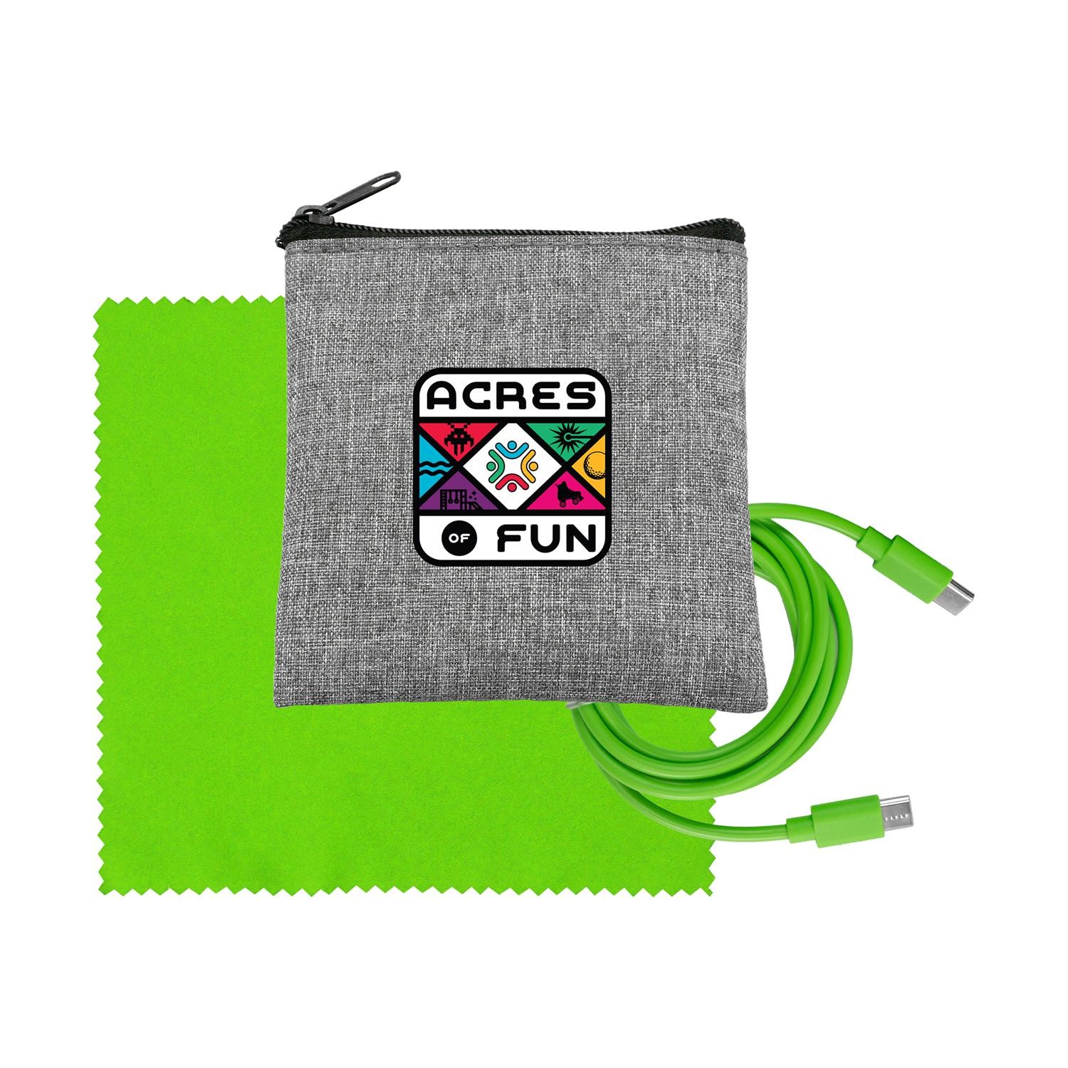 Recycled A+C to C Cable & Cloth Set 1