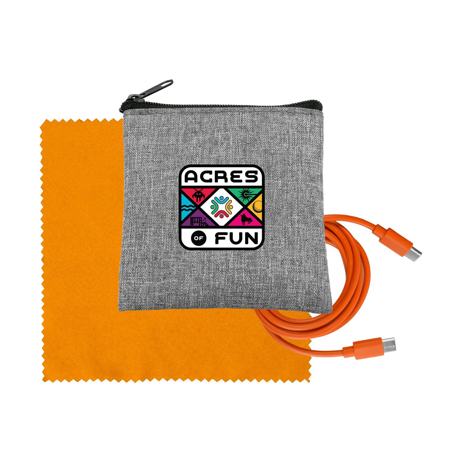 Recycled A+C to C Cable & Cloth Set 1