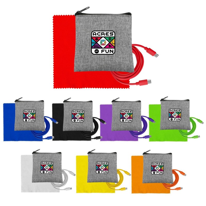 Recycled A+C to C Cable & Cloth Set 1 Recycled A+C to C Cable & Cloth Set 1