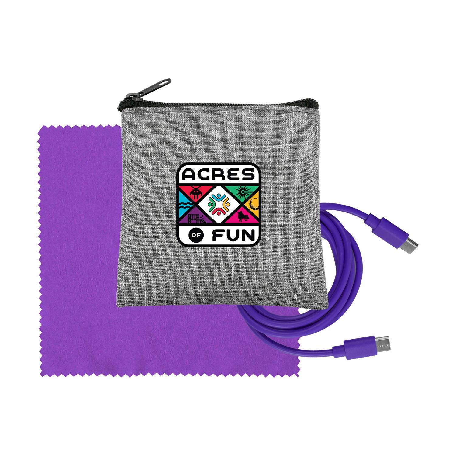 Recycled A+C to C Cable & Cloth Set 1