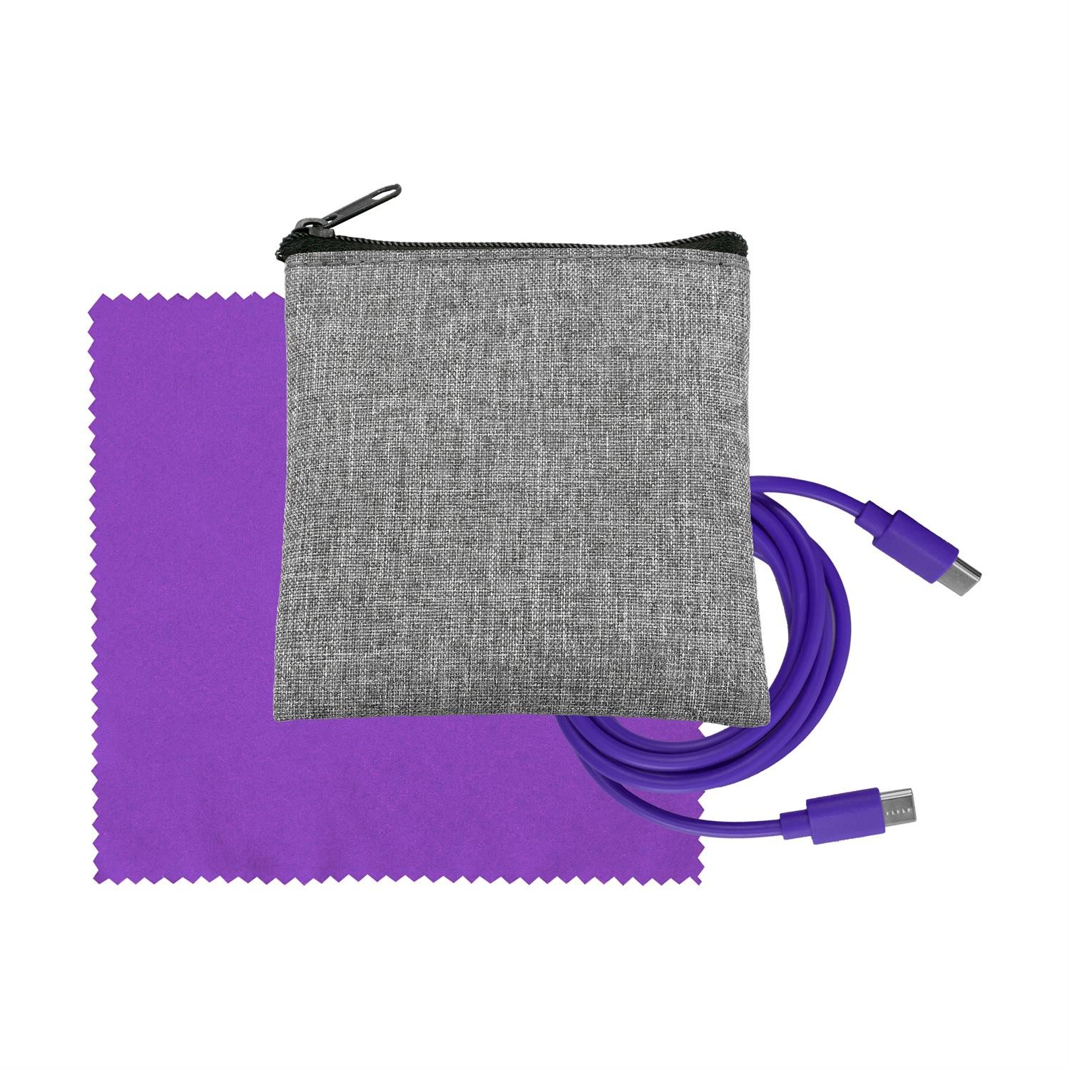 Recycled A+C to C Cable & Cloth Set 1