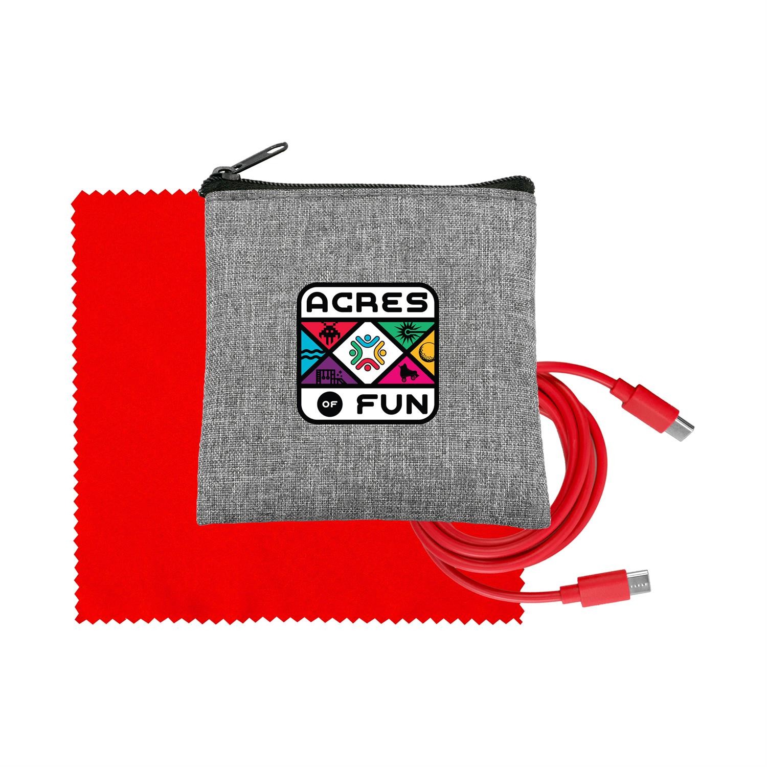 Recycled A+C to C Cable & Cloth Set 1