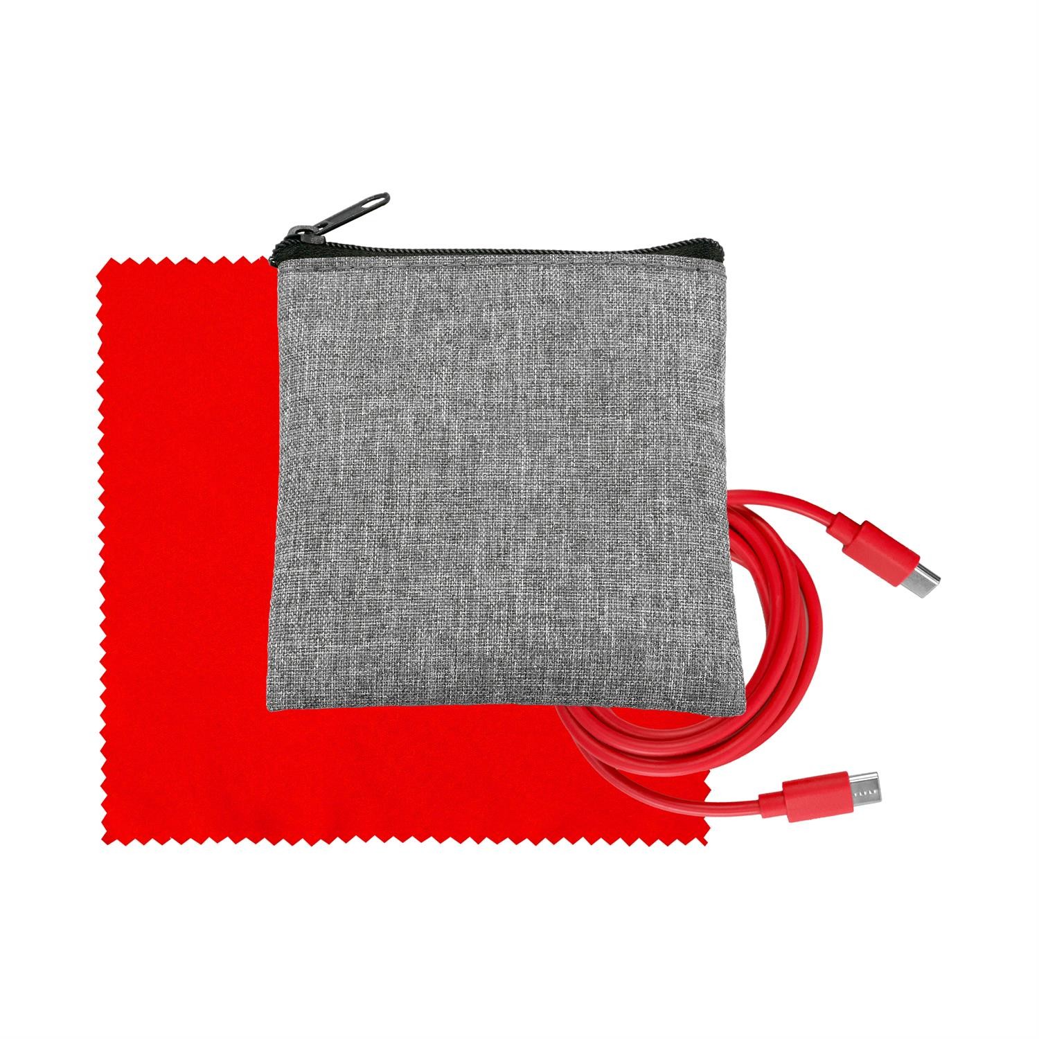 Recycled A+C to C Cable & Cloth Set 1