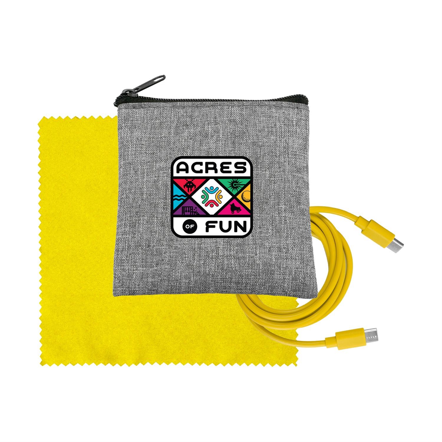 Recycled A+C to C Cable & Cloth Set 1