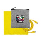 Recycled A+C to C Cable & Cloth Set - Yellow Recycled A+C to C Cable & Cloth Set - Yellow