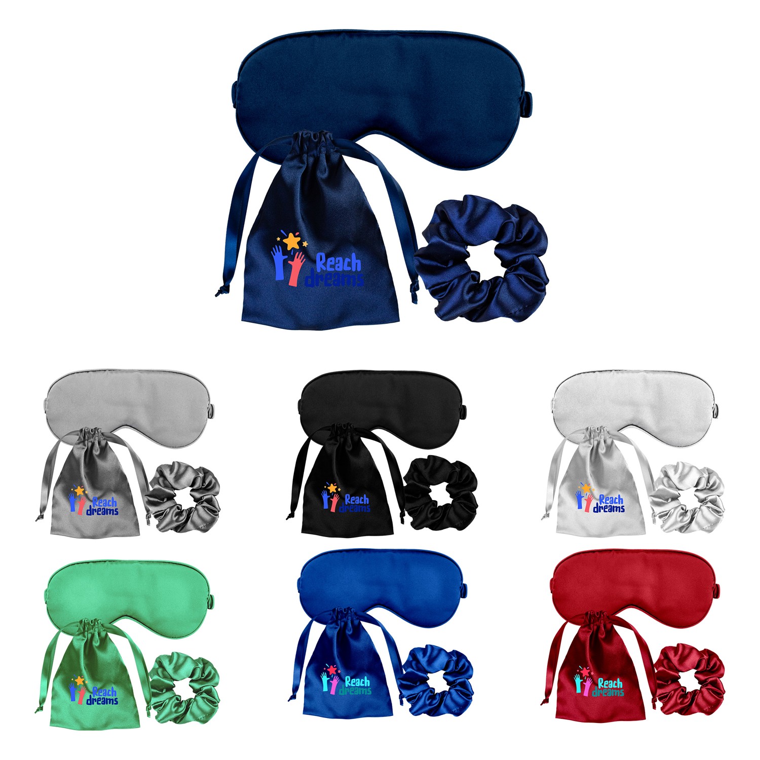 Satiny Scrunchie Sleep Set 1
