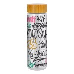 Bamboo Pattern Lumina 24 Oz. Bottle - Logo Bamboo Pattern Lumina 24 Oz. Bottle - Logo