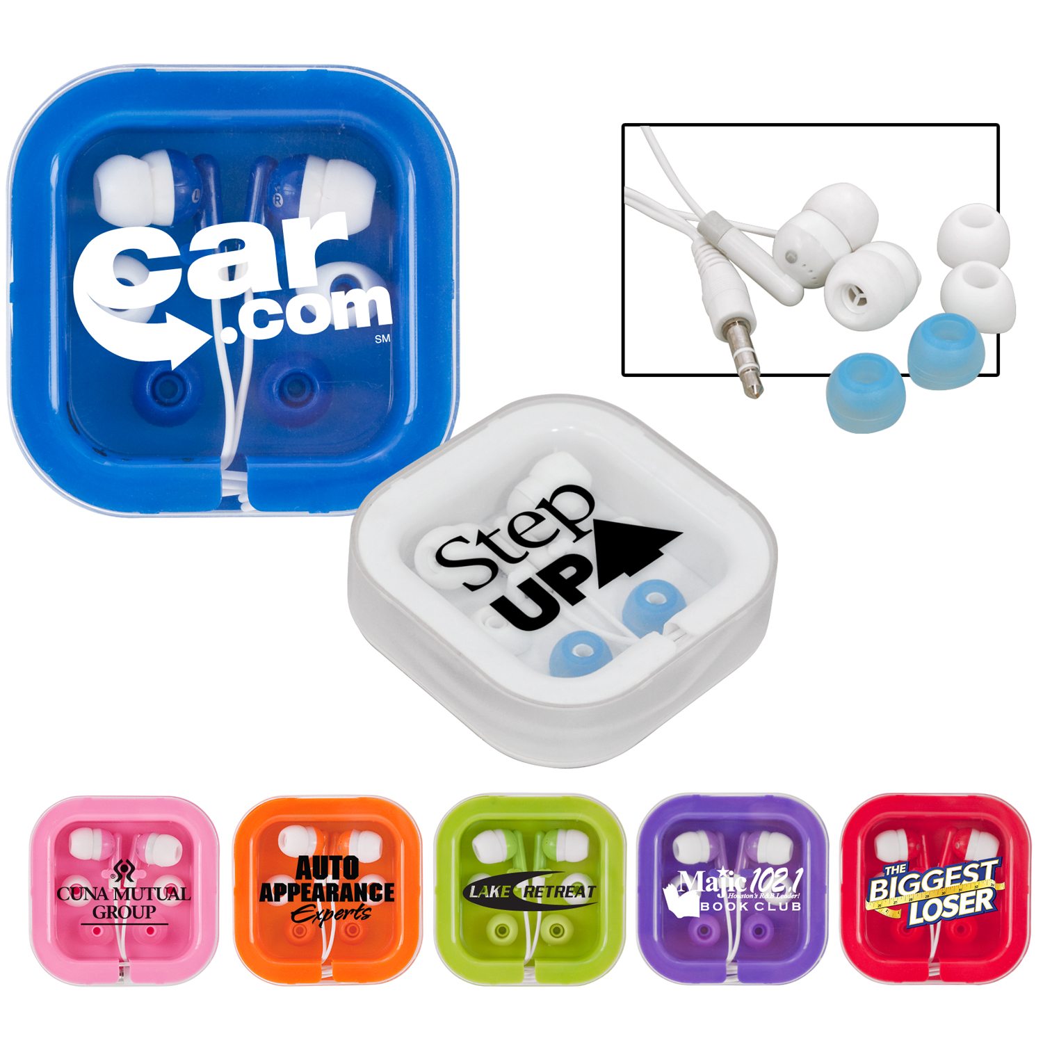Brightly Colored Ear Buds 1